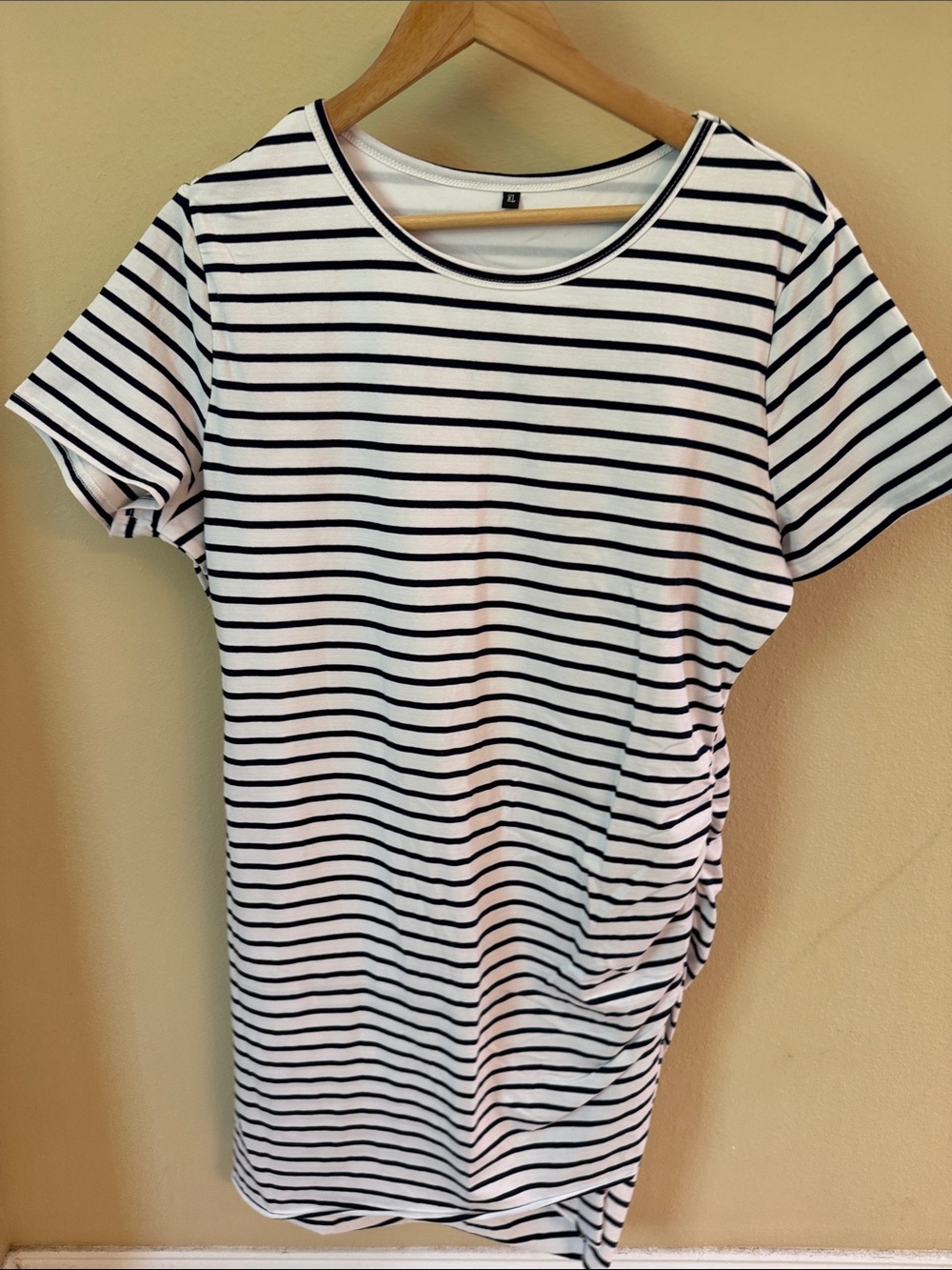 Striped Black and White Women’s Tee Dress